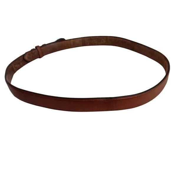 Men's 44 Brown Cowboy Western Ranger Scout Leather Belt - Picture 6 of 7